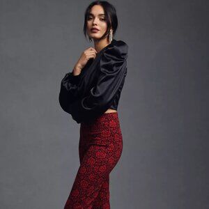 Anthropologie Maeve The Margot Pants Crop Flare